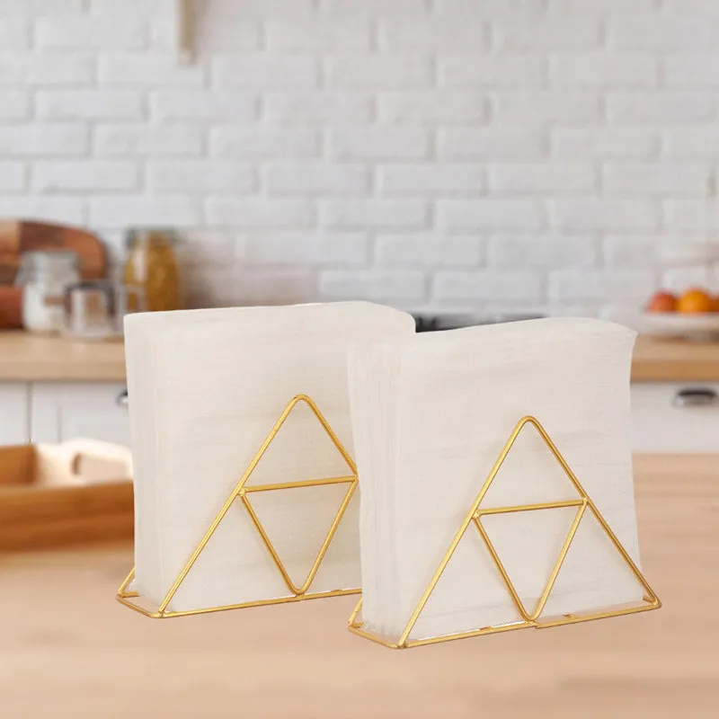 Trio Trail Napkin Holder (Gold) - Set Of Two