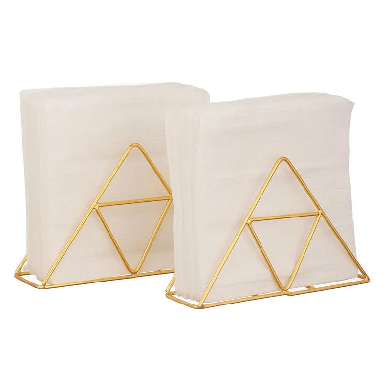 Trio Trail Napkin Holder (Gold) - Set Of Two
