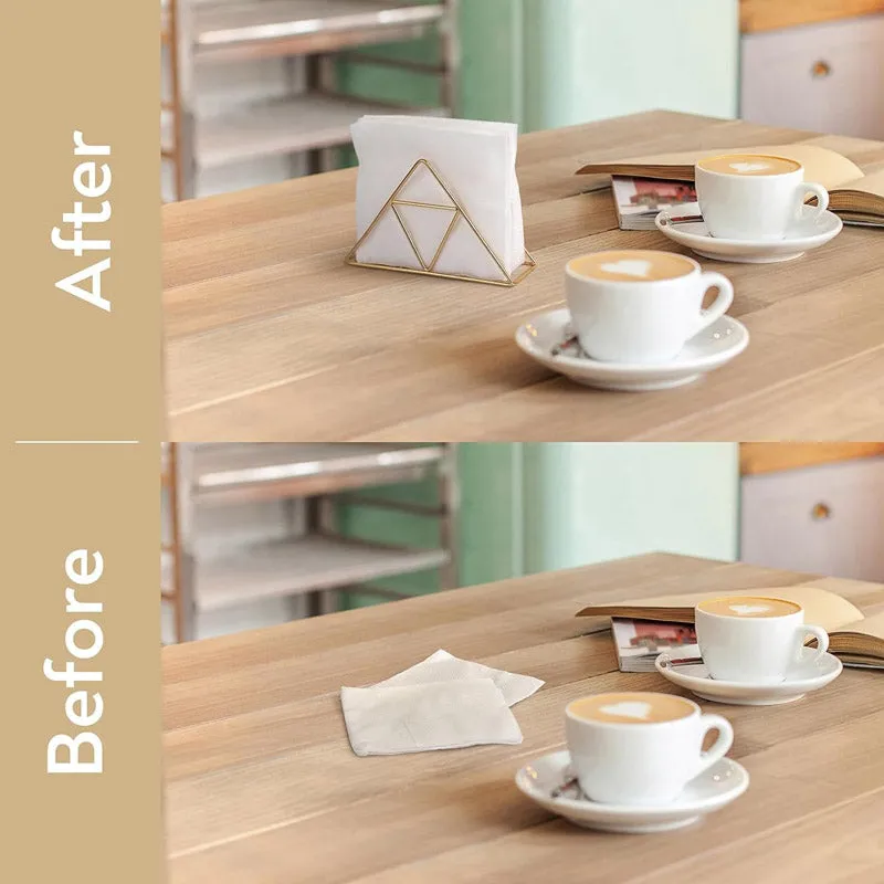 Trio Trail Napkin Holder (Gold) - Set Of Two