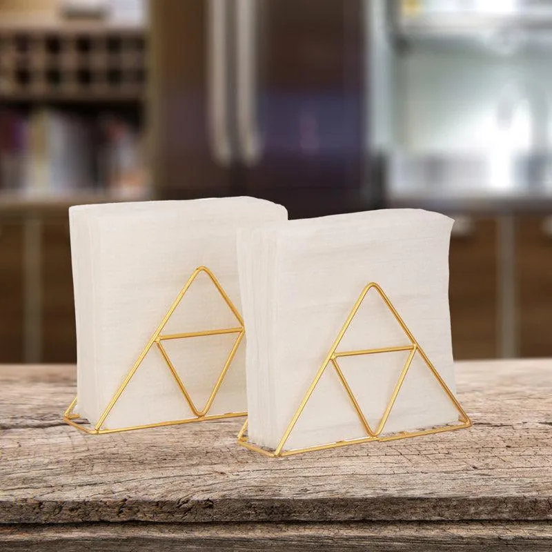 Trio Trail Napkin Holder (Gold) - Set Of Two