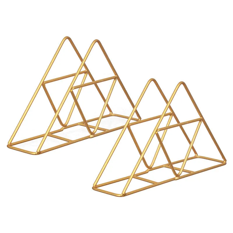 Trio Trail Napkin Holder (Gold) - Set Of Two