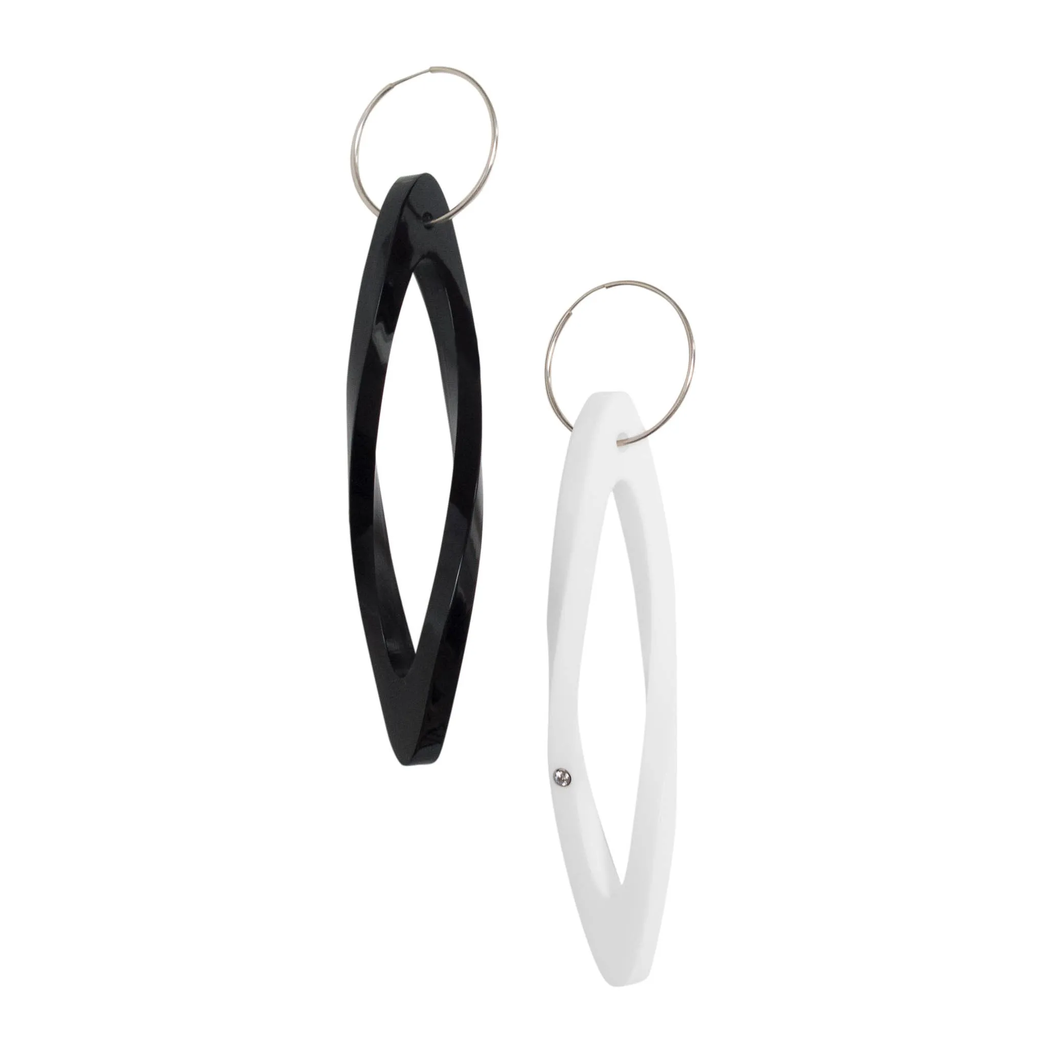 Twisted Oval Earrings