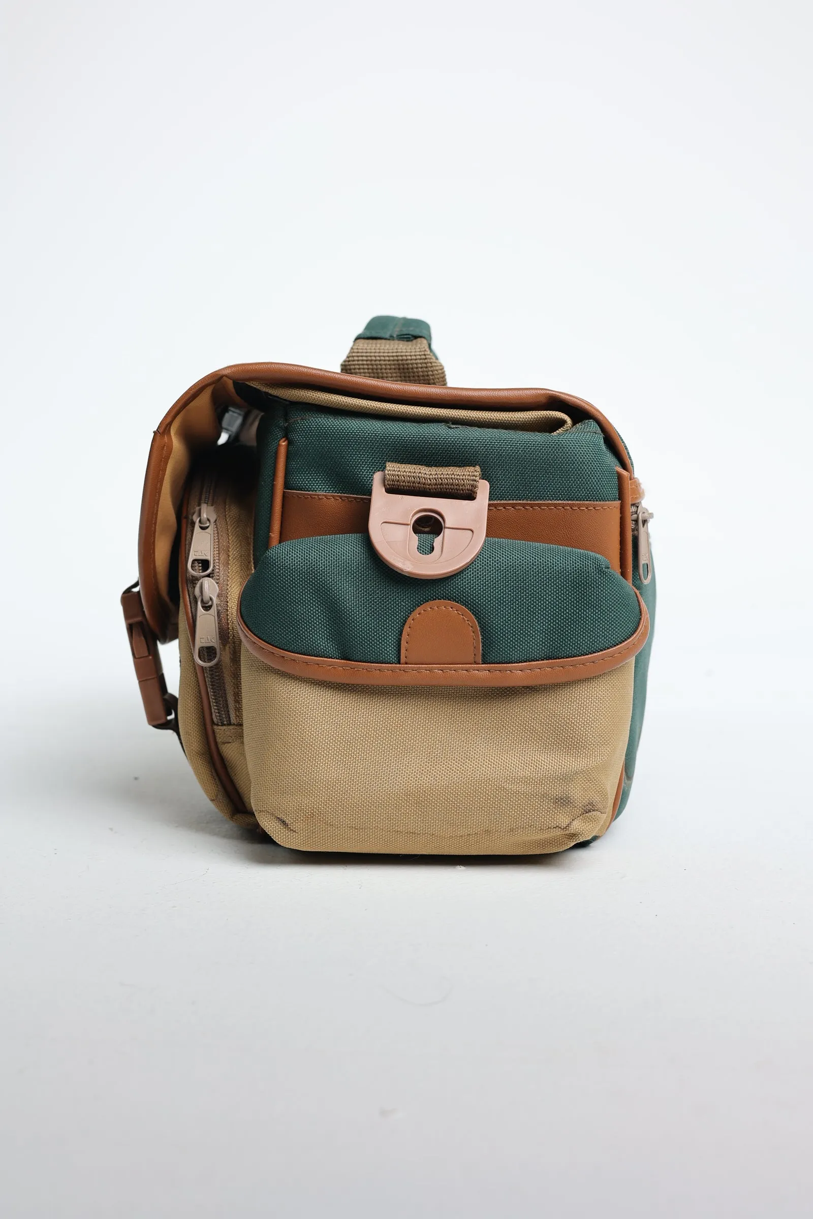 Vantage Green/Tan Vintage Shoulder Bag. Used