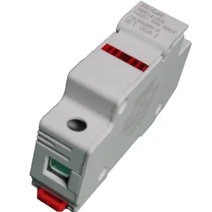 VCB10-30 1P, DIN Rail Mount Fuse Holder Single Pole for 10.3 x 38mm, 1000VDC Solar gPV Fuse