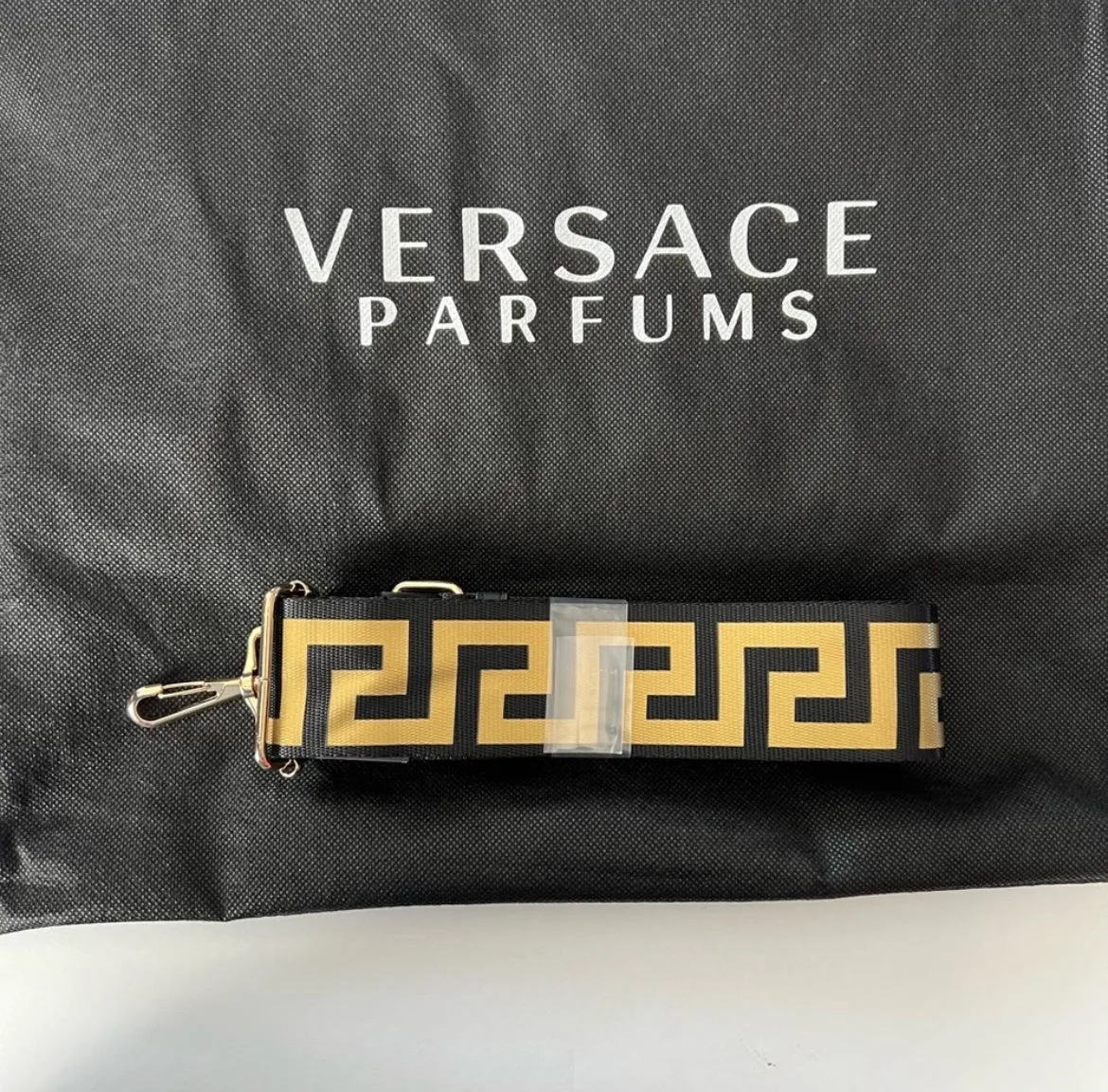 Versace Parfums Black Multi-compartment Tote