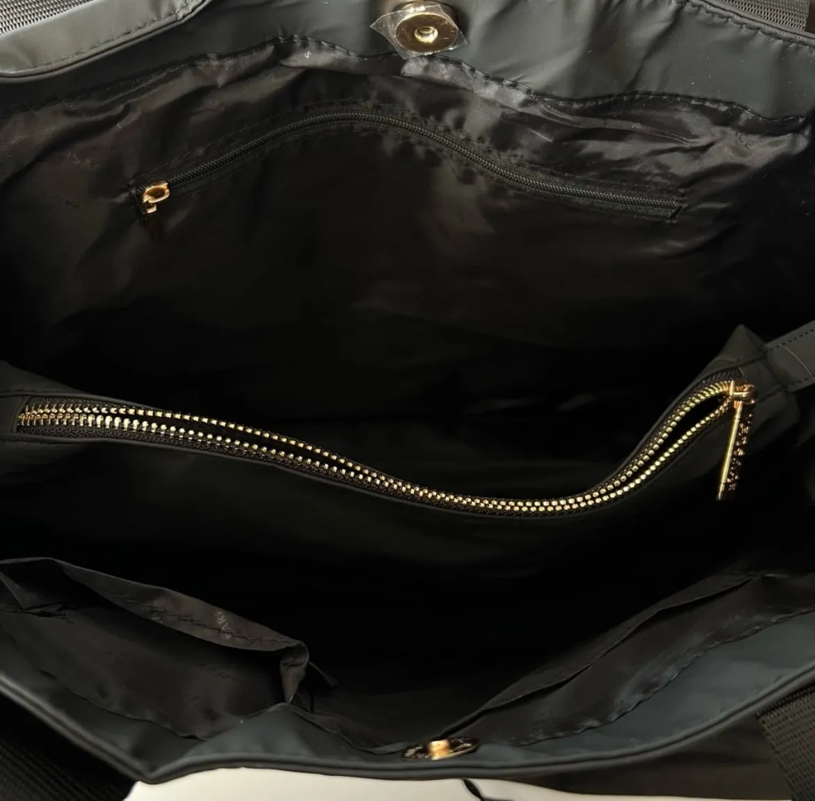 Versace Parfums Black Multi-compartment Tote