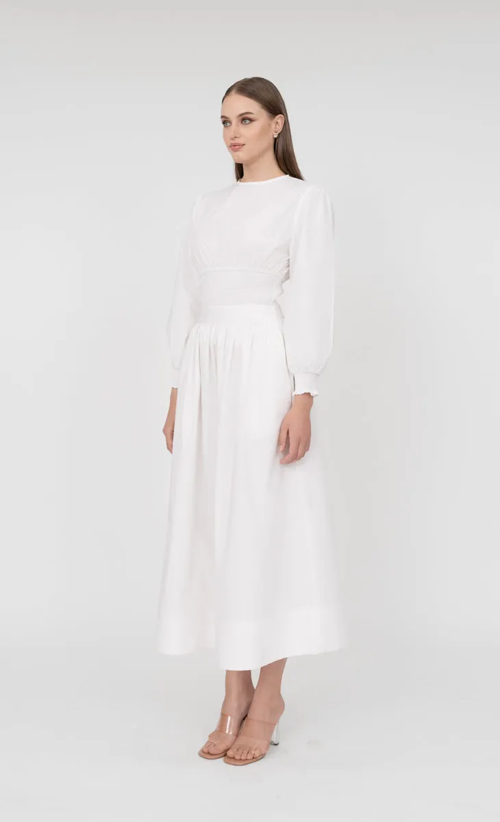 Victoria Skirt in Lucent White