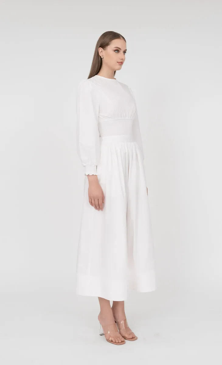 Victoria Skirt in Lucent White