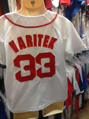 Vintage #33 JASON VARITEK Boston Red Sox MLB Majestic Jersey 4