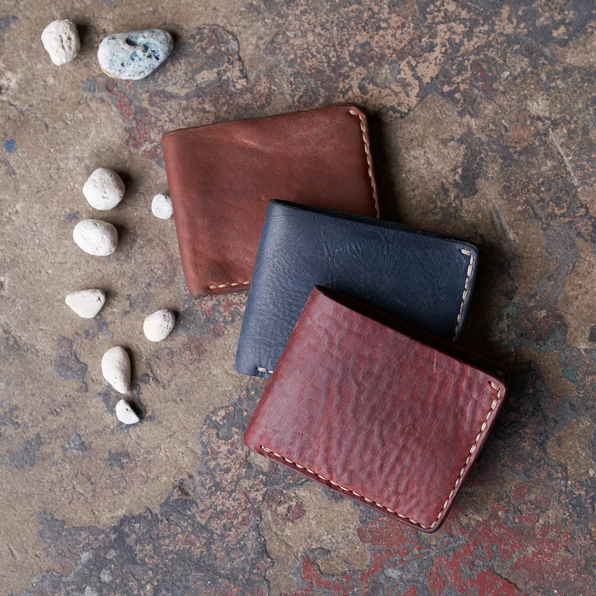 Vintage Stone-Washed Wallet No.623 | Indigo