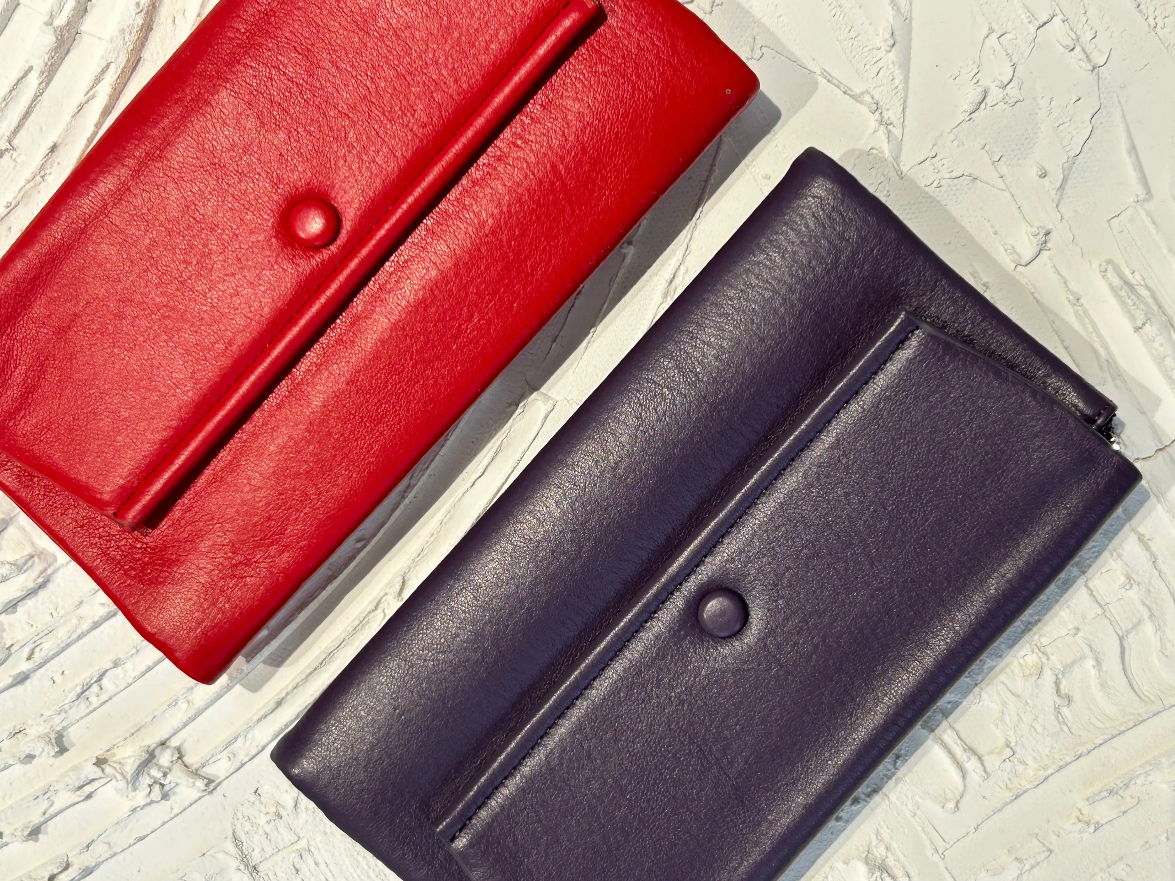 Wallet with button