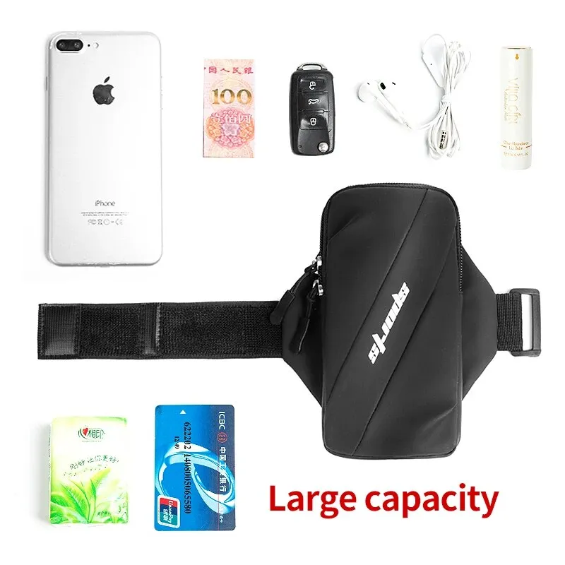 Waterproof Arm Band Phone Pouch Zipper Sports Running Armband Bag