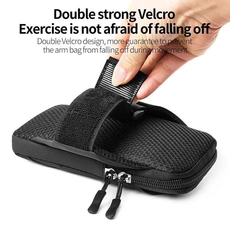 Waterproof Arm Band Phone Pouch Zipper Sports Running Armband Bag