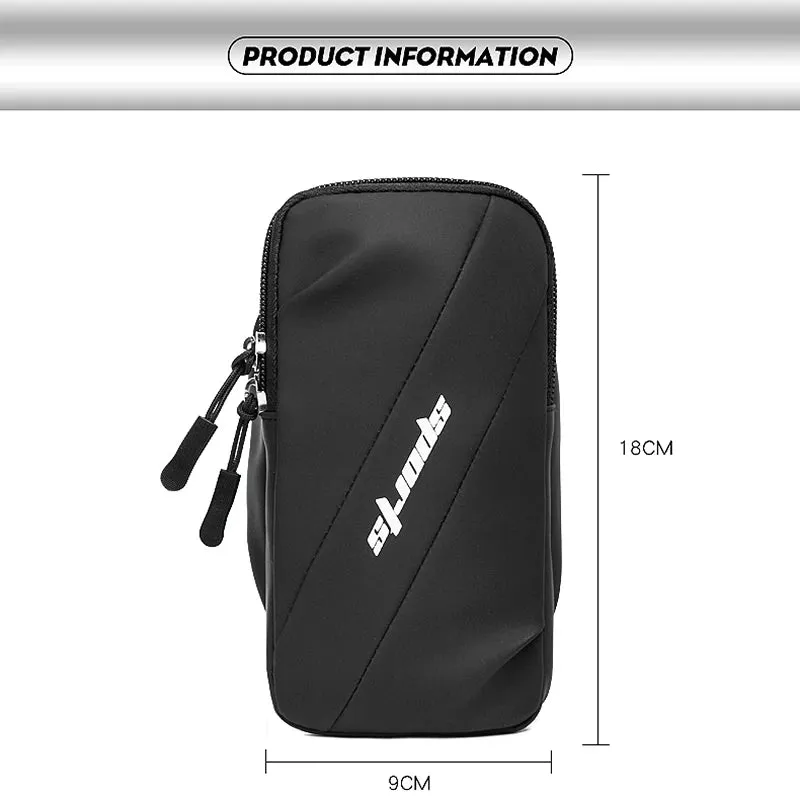 Waterproof Arm Band Phone Pouch Zipper Sports Running Armband Bag