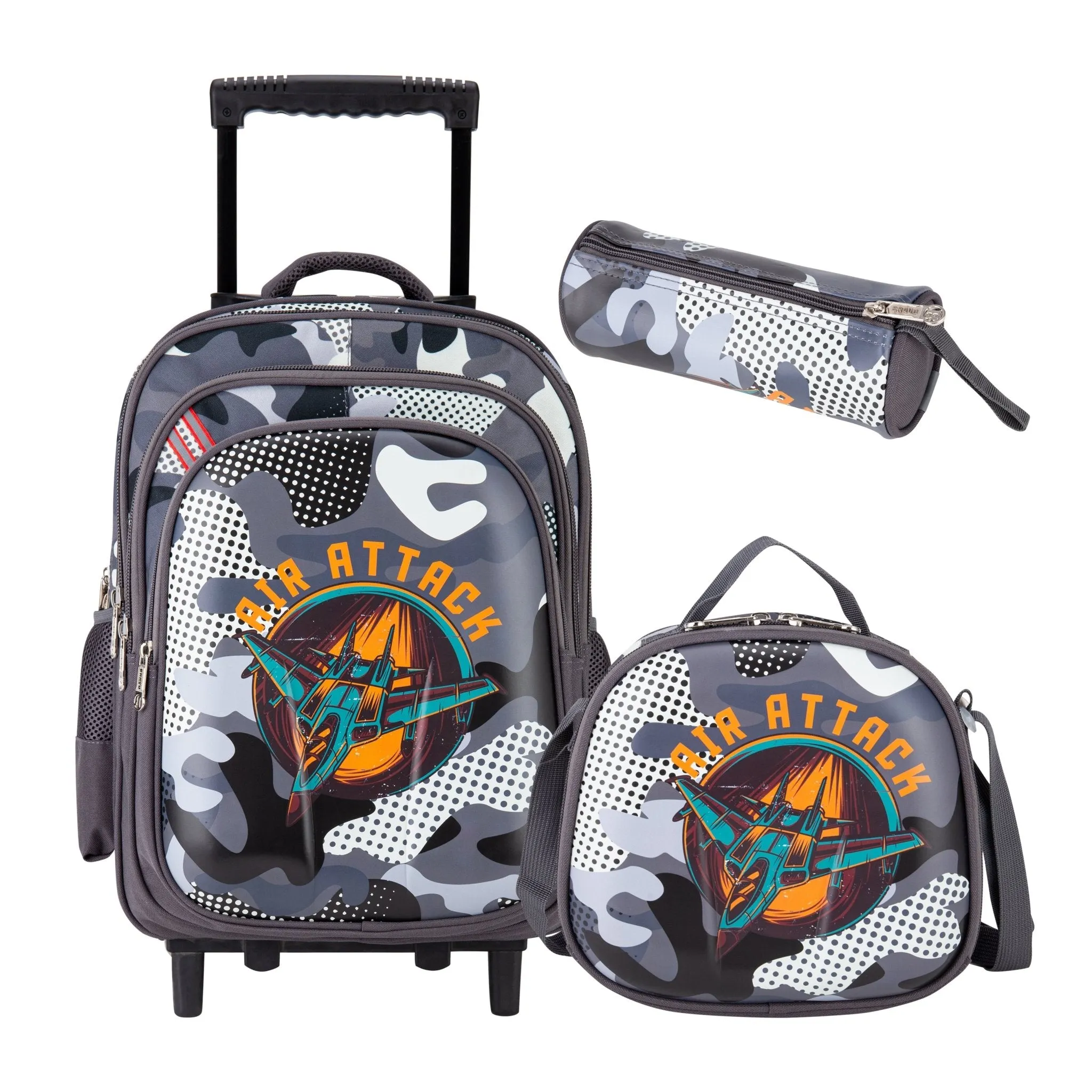 Wheeled School Bags Set of 3-Road Racing Jam