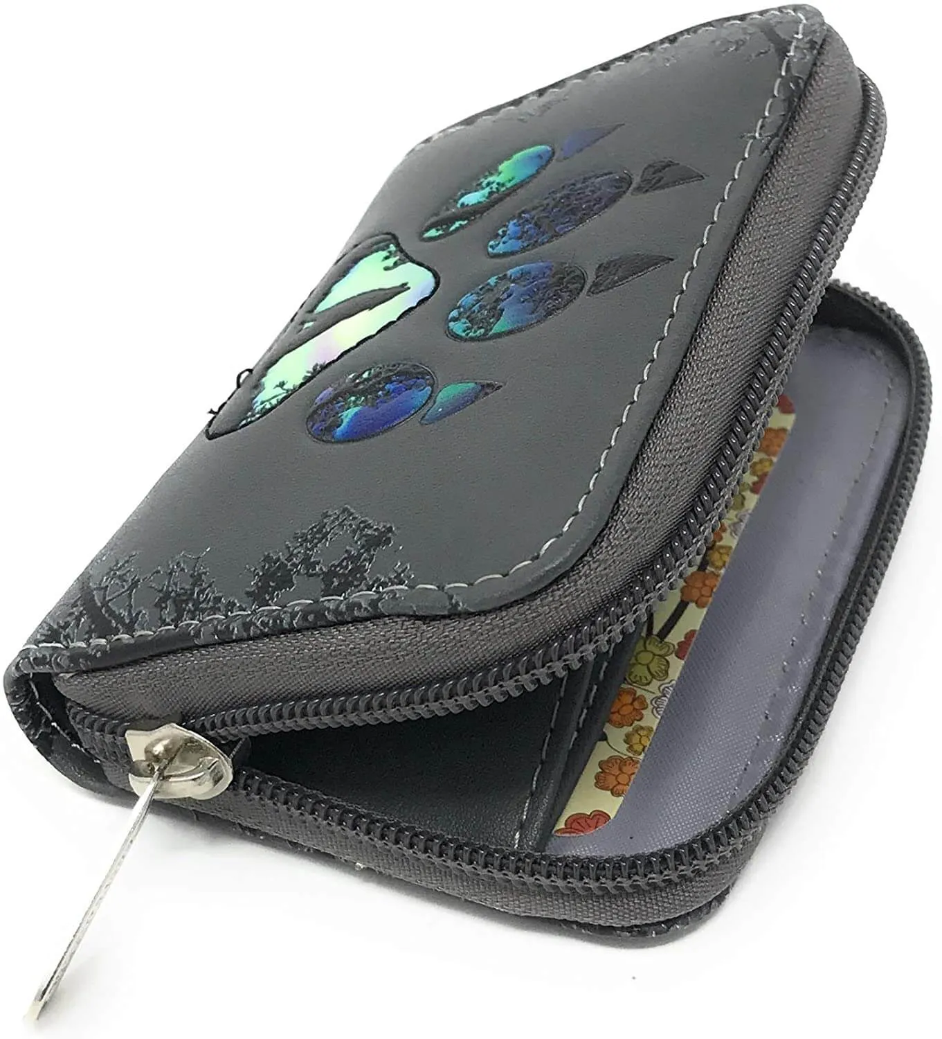 Wolf Pawprint Change Purse