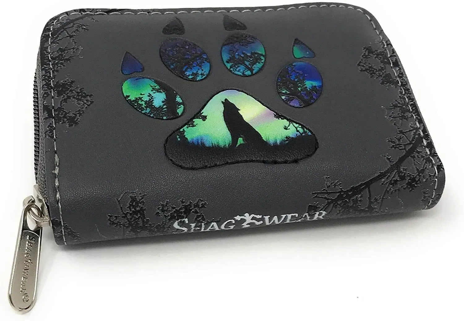 Wolf Pawprint Change Purse