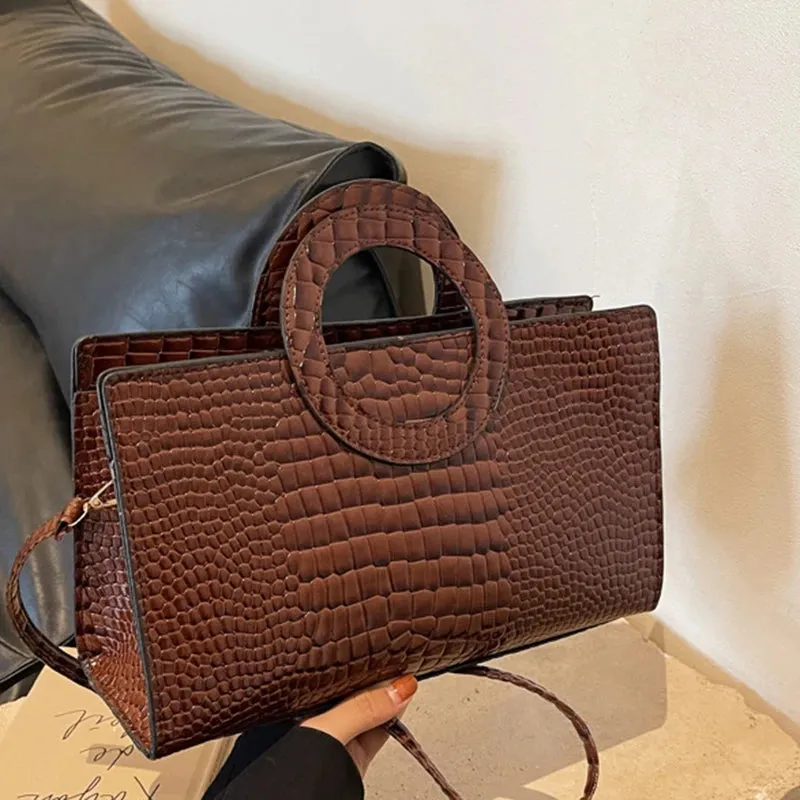 Women Casual Vintage Top-Handle HandBag Fashion Large Capacity