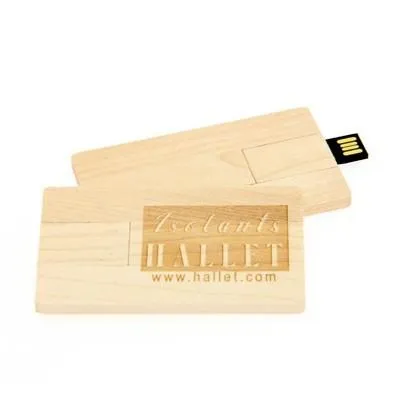Wooden Card USB Flash Drive
