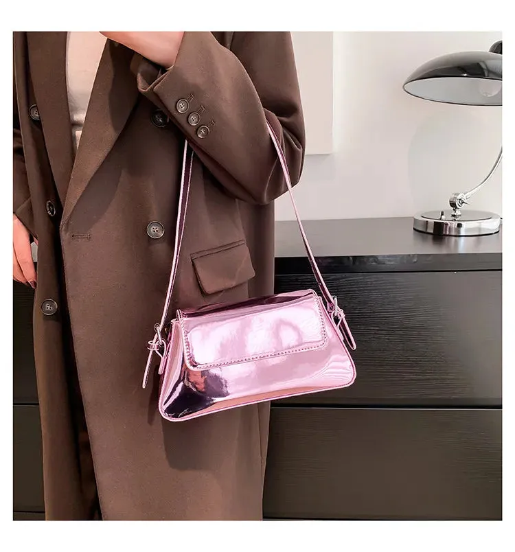 Y2K Futuristic Baguette Bag