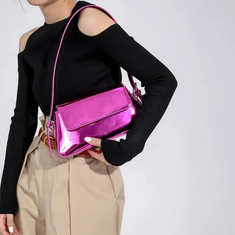 Y2K Futuristic Baguette Bag