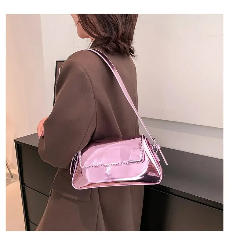 Y2K Futuristic Baguette Bag