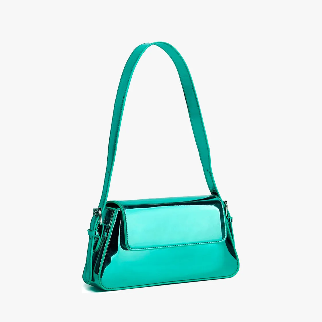 Y2K Futuristic Baguette Bag