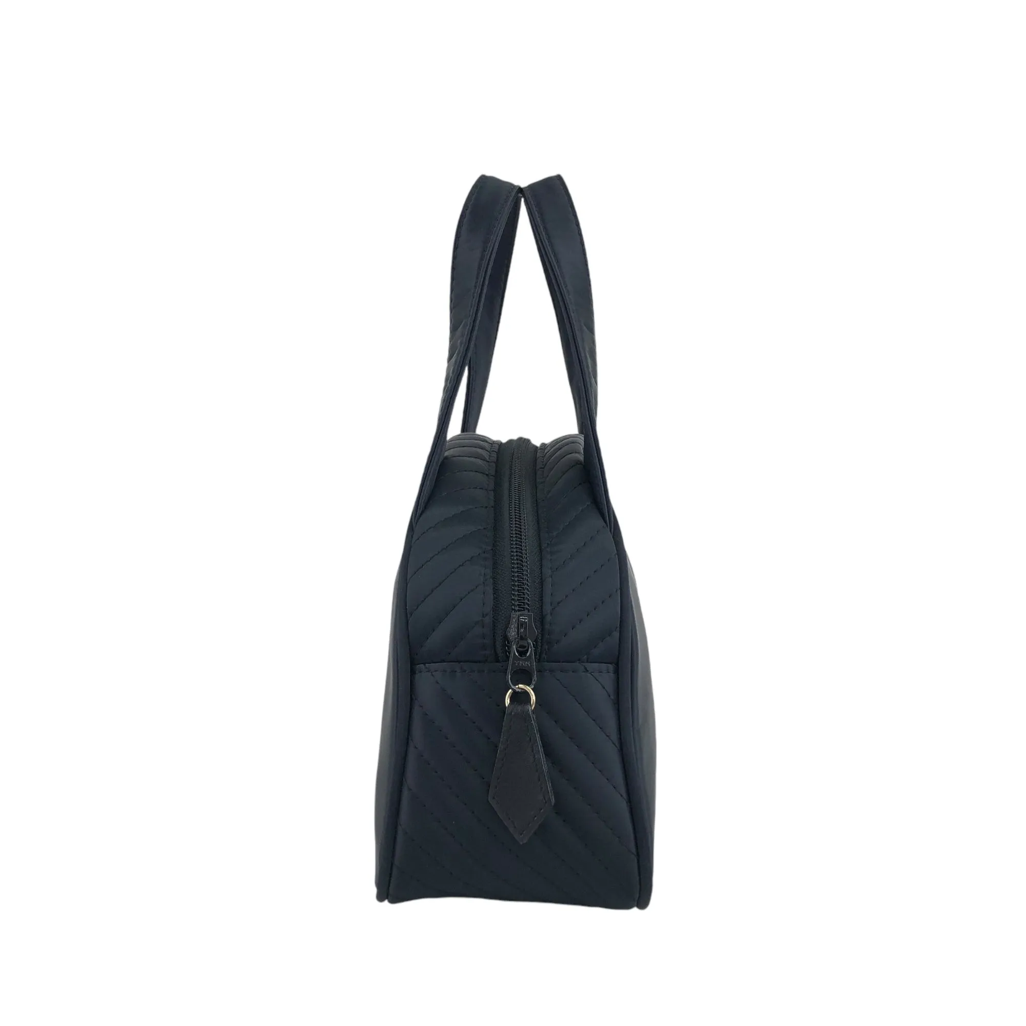 Yves Saint Laurent YSL Logo Handbag Navy Vintage 5e5iya