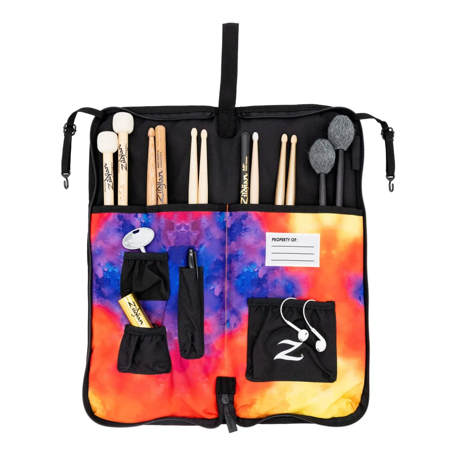 Zildjian Student Drumstick Bag For 12 Pairs - Orange Burst
